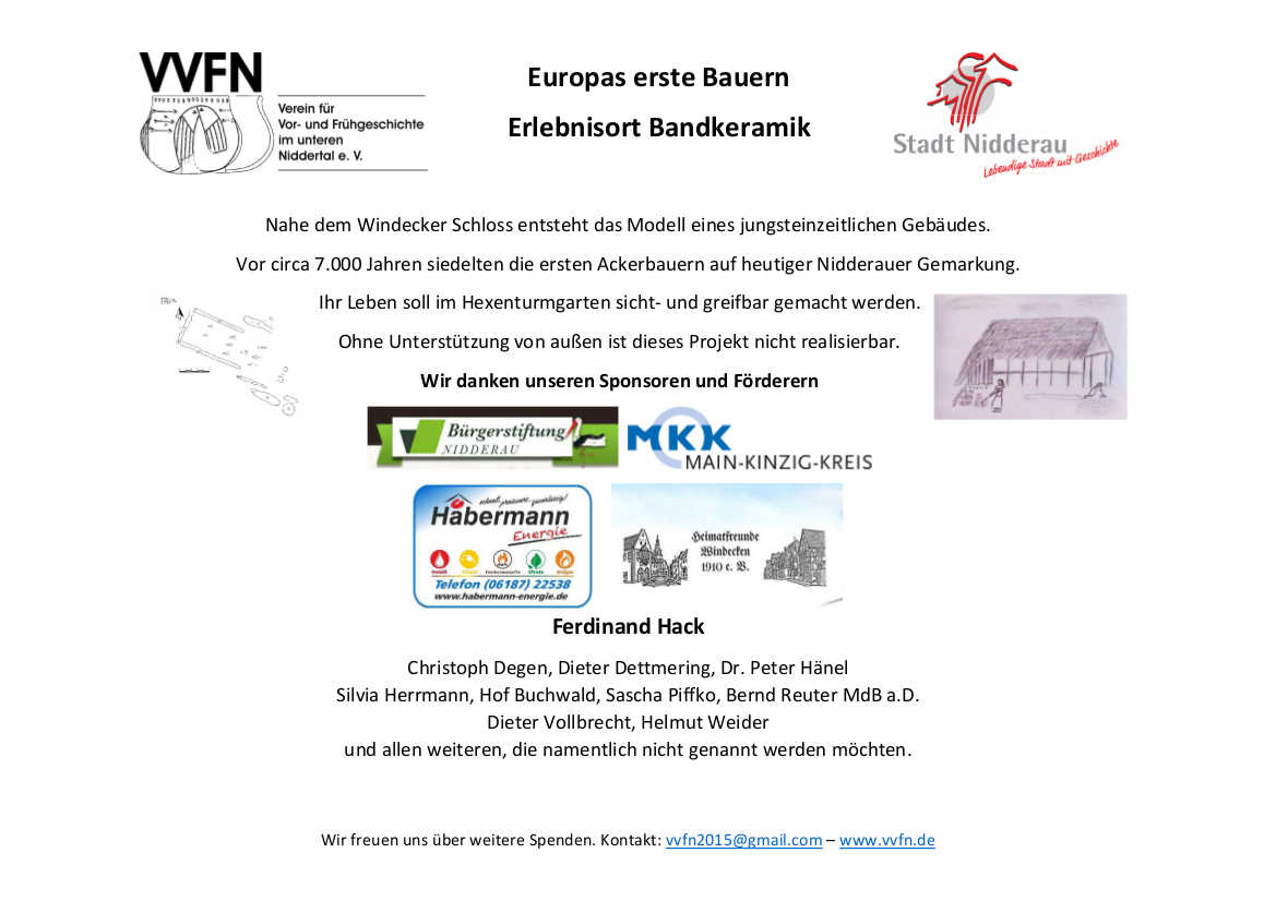 Projekt „Museale Rekonstruktion eines bandkeramischen Hauses“